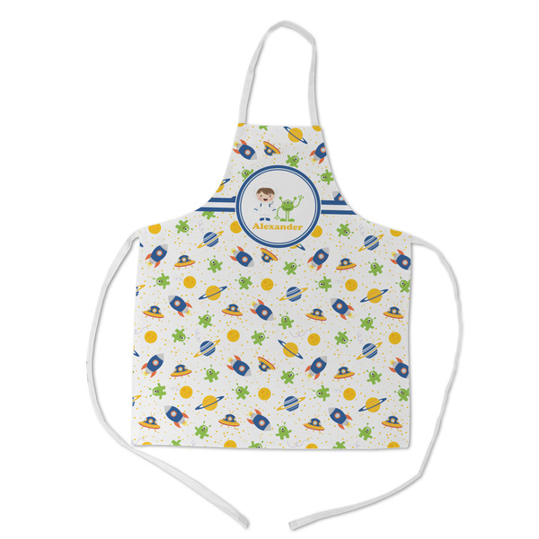 Custom Boy's Space Themed Kid's Apron w/ Name or Text