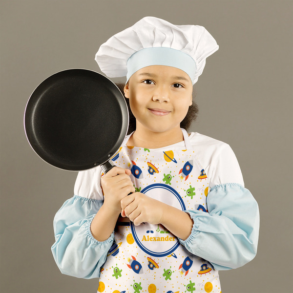 Boy's Space Themed Kid's Aprons - Medium - Lifestyle