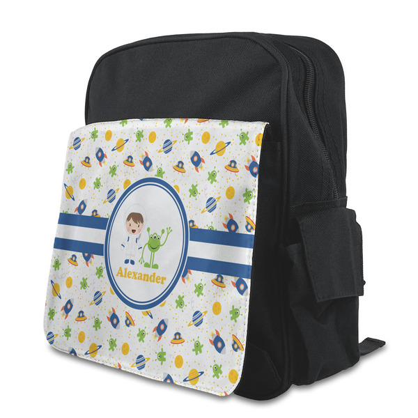Custom Boy's Space Themed Preschool Backpack (Personalized)