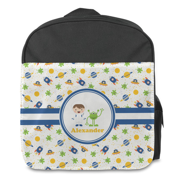 Boy's Space Themed Kids Backpack - Front