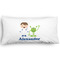 Boy's Space Themed Pillow Case - King - Graphic (Personalized)