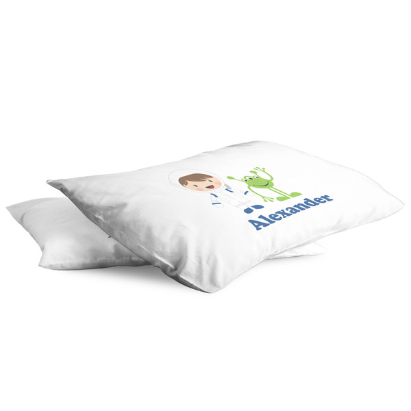 Boy's Space Themed King Pillow Case - TWO (partial print)