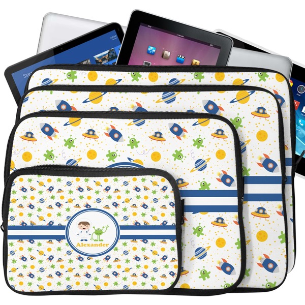 Boy's Space Themed Laptop Case Sizes