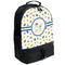 Boy's Space Themed Large Backpack - Black - Angled View