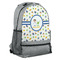 Boy's Space Themed Large Backpack - Gray - Angled View