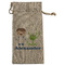 Boy's Space Themed Large Burlap Gift Bags - Front