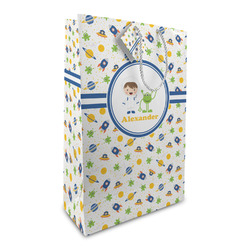 Boy's Space Themed Large Gift Bag (Personalized)