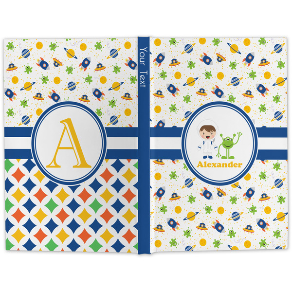 Boy's Space Themed Large Hard Cover Journal - Apvl