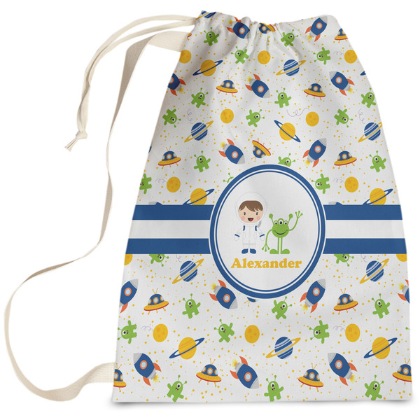 Custom Boy's Space Themed Laundry Bag - Large (Personalized)