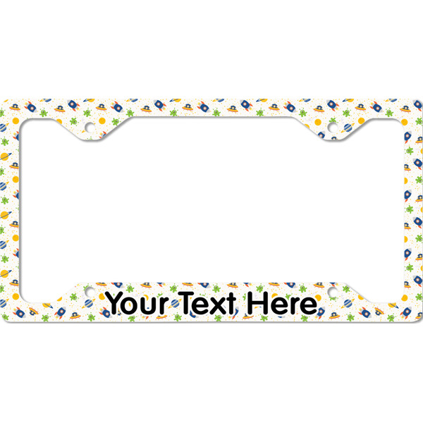 Custom Boy's Space Themed License Plate Frame - Style C (Personalized)