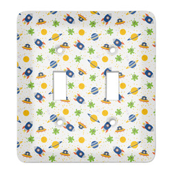 Boy's Space Themed Light Switch Cover (2 Toggle Plate)