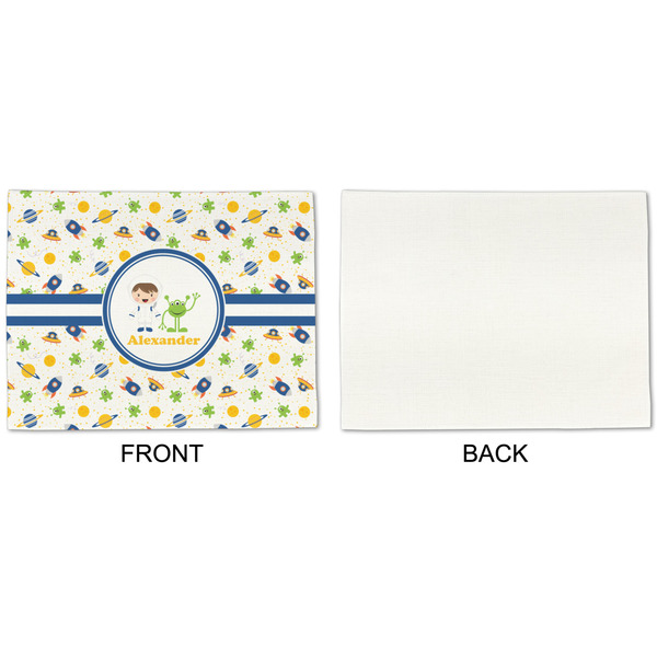 Boy's Space Themed Linen Placemat - APPROVAL Single (single sided)