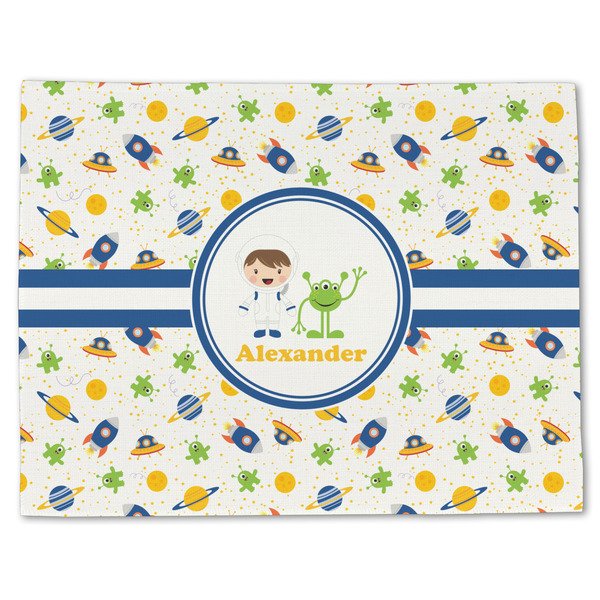 Boy's Space Themed Linen Placemat - Front