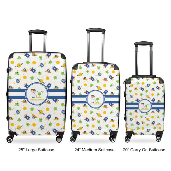 Boy's Space Themed Luggage Bags all sizes - With Handle