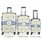 Boy's Space Themed Luggage Bags all sizes - With Handle