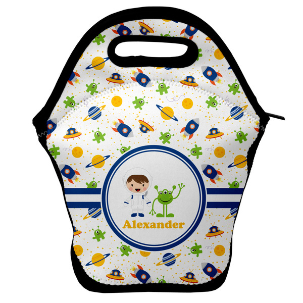 Custom Boy's Space Themed Lunch Bag w/ Name or Text