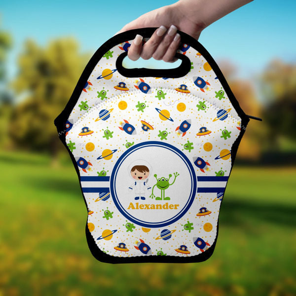 Boy's Space Themed Lunch Bag - Hand