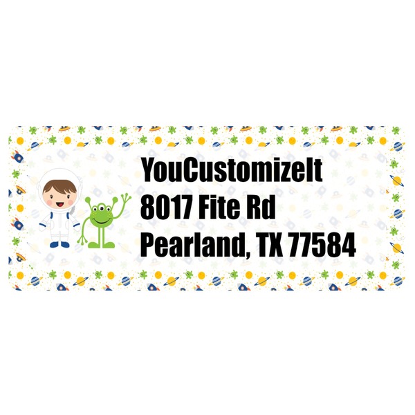 Custom Boy's Space Themed Return Address Labels (Personalized)