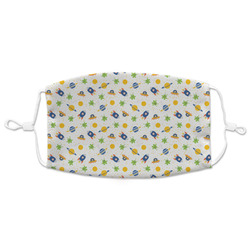 Boy's Space Themed Adult Cloth Face Mask - XLarge