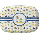 Boy's Space Themed Melamine Platter (Personalized)