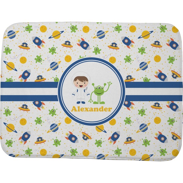 Custom Boy's Space Themed Memory Foam Bath Mat - 48"x36" (Personalized)