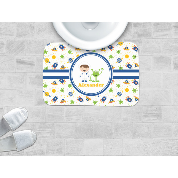 Boy's Space Themed Memory Foam Bath Mat - LIFESTYLE