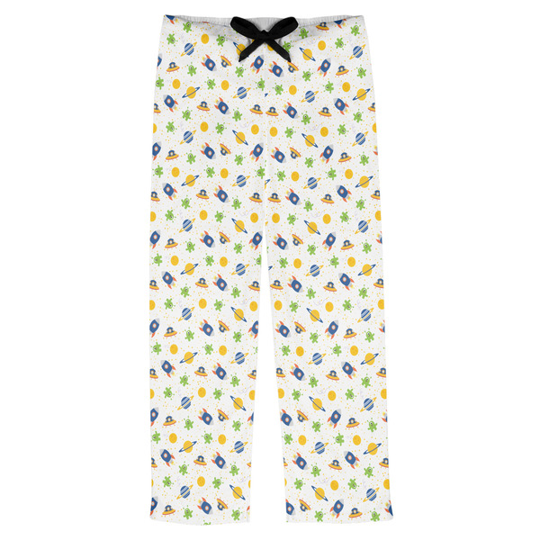 Custom Boy's Space Themed Mens Pajama Pants - L