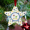 Boy's Space Themed Metal Star Ornament - Lifestyle