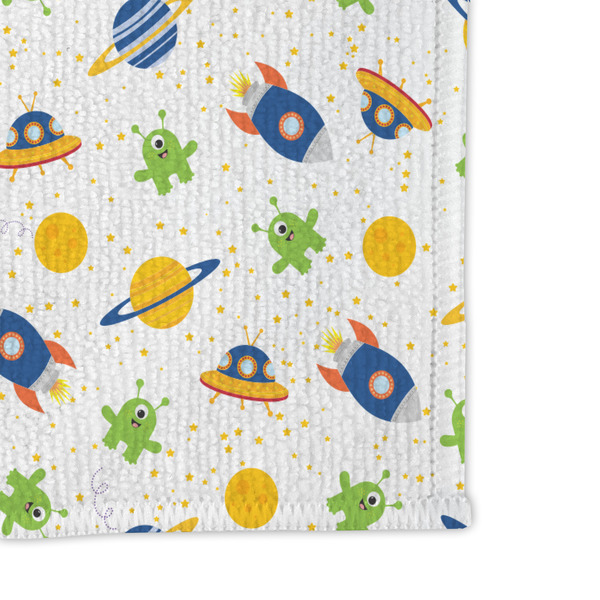 Boy's Space Themed Microfiber Dish Rag - DETAIL