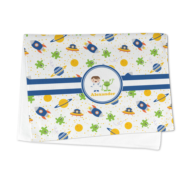 Boy's Space Themed Microfiber Dish Towel - FOLDED HALF