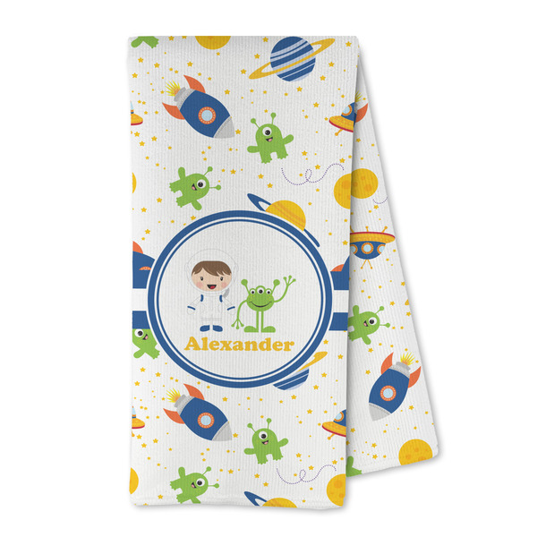 Custom Boy's Space Themed Kitchen Towel - Microfiber (Personalized)