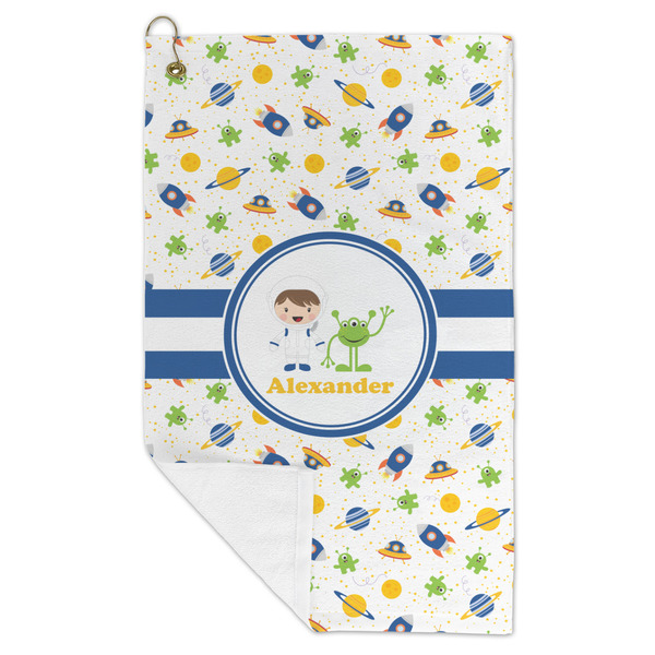 Boy's Space Themed Microfiber Golf Towels - FOLD