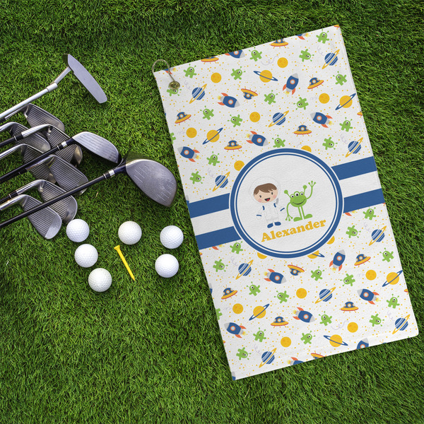 Boy's Space Themed Microfiber Golf Towels - LIFESTYLE