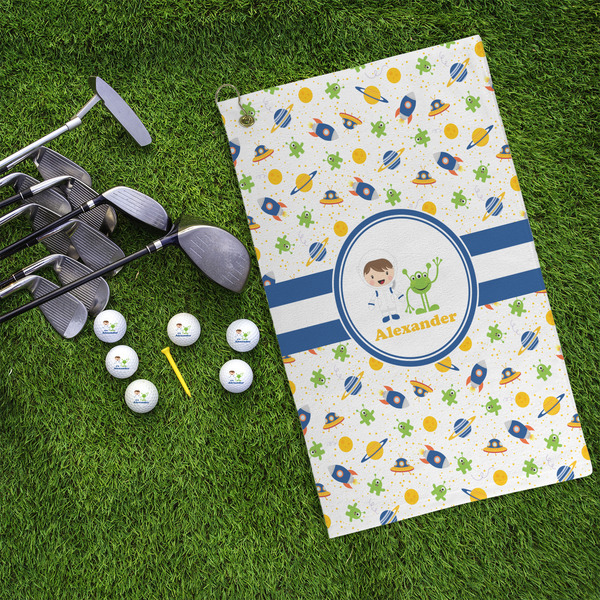 Boy's Space Themed Microfiber Golf Towels - LIFESTYLE