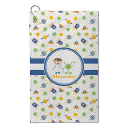 Boy's Space Themed Microfiber Golf Towel - Small (Personalized)