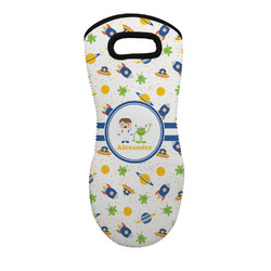 Boy's Space Themed Neoprene Oven Mitt w/ Name or Text