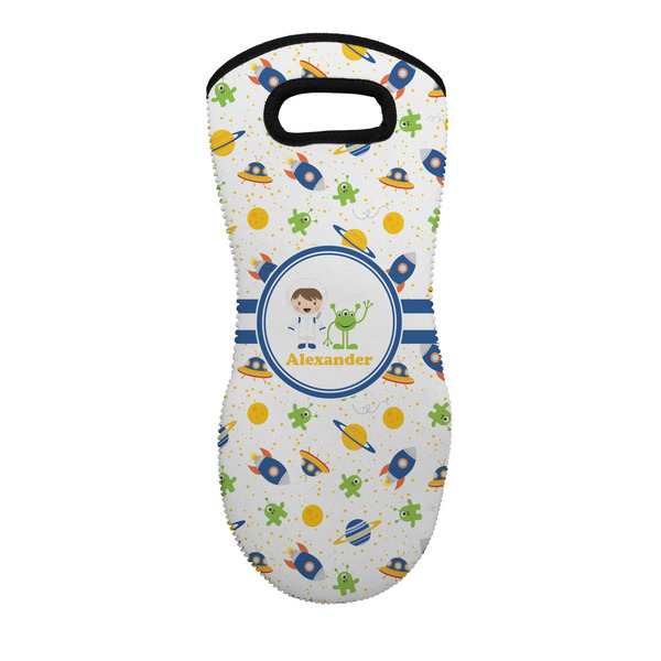 Custom Boy's Space Themed Neoprene Oven Mitt w/ Name or Text
