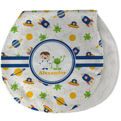 Boy's Space Themed Burp Pad - Velour w/ Name or Text