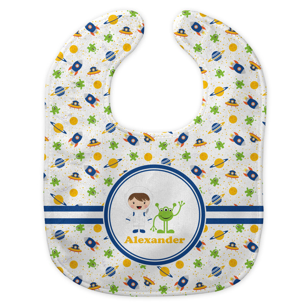 Boy's Space Themed New Bib Flat Approval