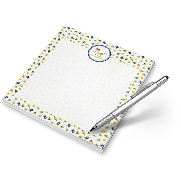 Custom Boy's Space Themed Notepad (Personalized)