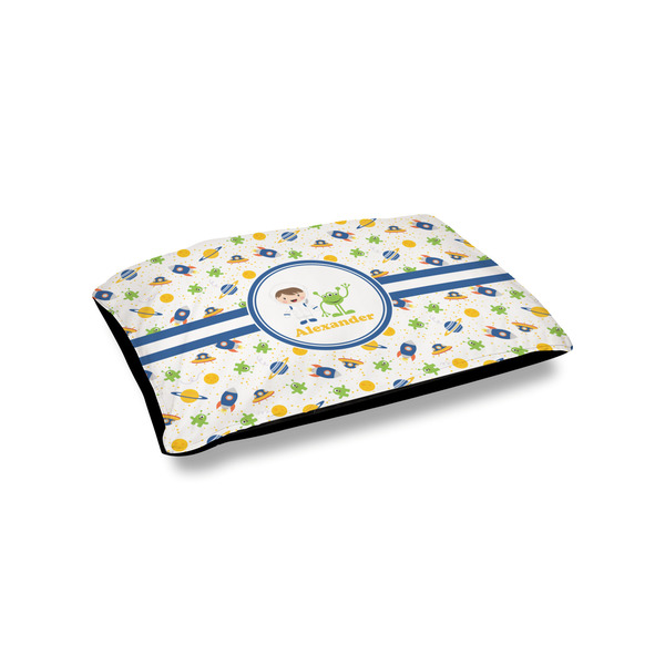 Custom Boy's Space Themed Outdoor Dog Bed - Small (Personalized)