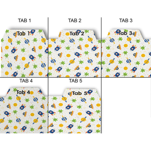 Boy's Space Themed Page Dividers - Set of 5 - Approval