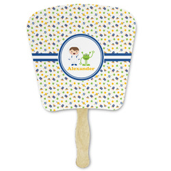 Boy's Space Themed Paper Fan (Personalized)