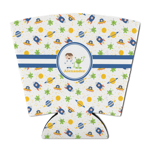 Boy's Space Themed Party Cup Sleeves - with bottom - FRONT