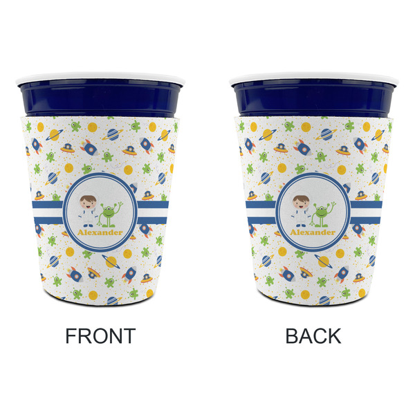 Boy's Space Themed Party Cup Sleeves - without bottom - Approval