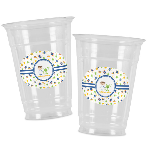 Boy's Space Themed Party Cups - 16oz - Alt View