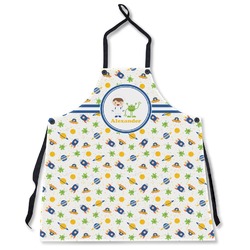 Boy's Space Themed Apron Without Pockets w/ Name or Text
