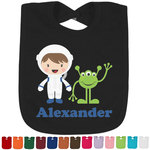 Boy's Space Themed Cotton Baby Bib (Personalized)