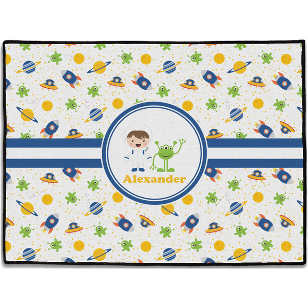 Custom Boy's Space Themed Door Mat (Personalized)