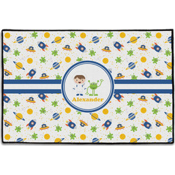 Boy's Space Themed Door Mat - 36"x24" (Personalized)